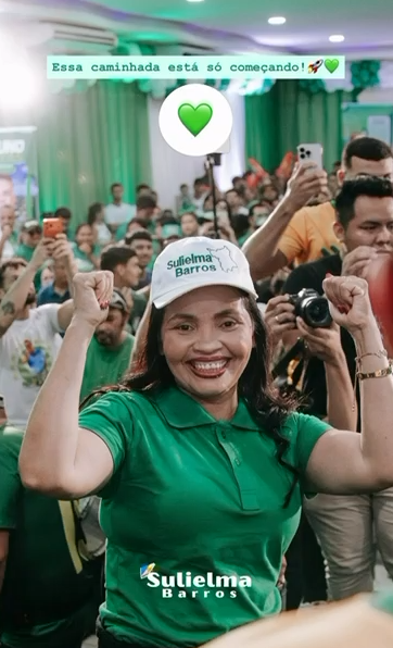 Sulielma Barros em encontro com apoiadores